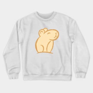 Capybara Cute Guinea Pig Illustration logo Crewneck Sweatshirt